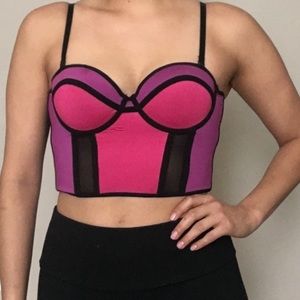 Bebe Bustier Crop Top